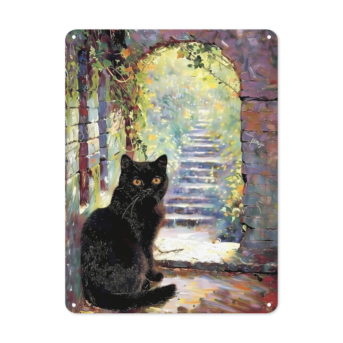 Custom Impressionist Pet Portrait Wall Art | Tin Plate Art