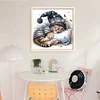 Sleeping Tiger Cub-11CT Stamped Cross Stitch 40*40cm/15.75*15.75in