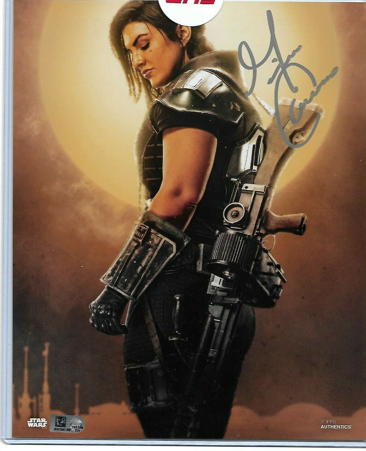 Star Wars The Mandalorian GINA CARANO Signed 8x10 Photo Poster painting Topps Authenticated