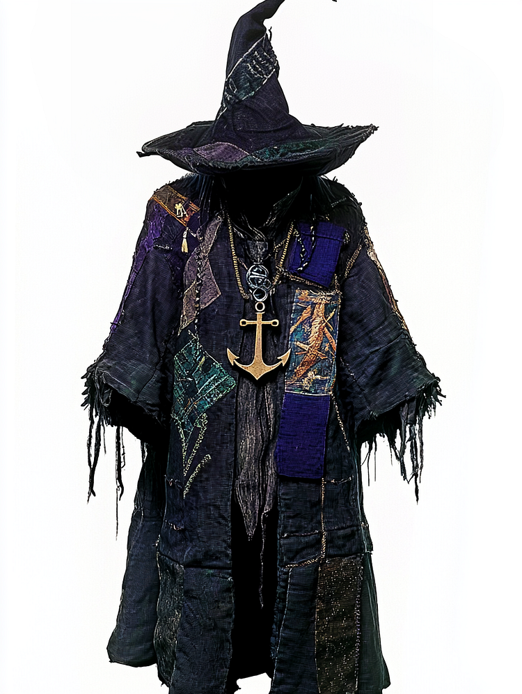 Pirate ship anchor long wizard cape 9fa7