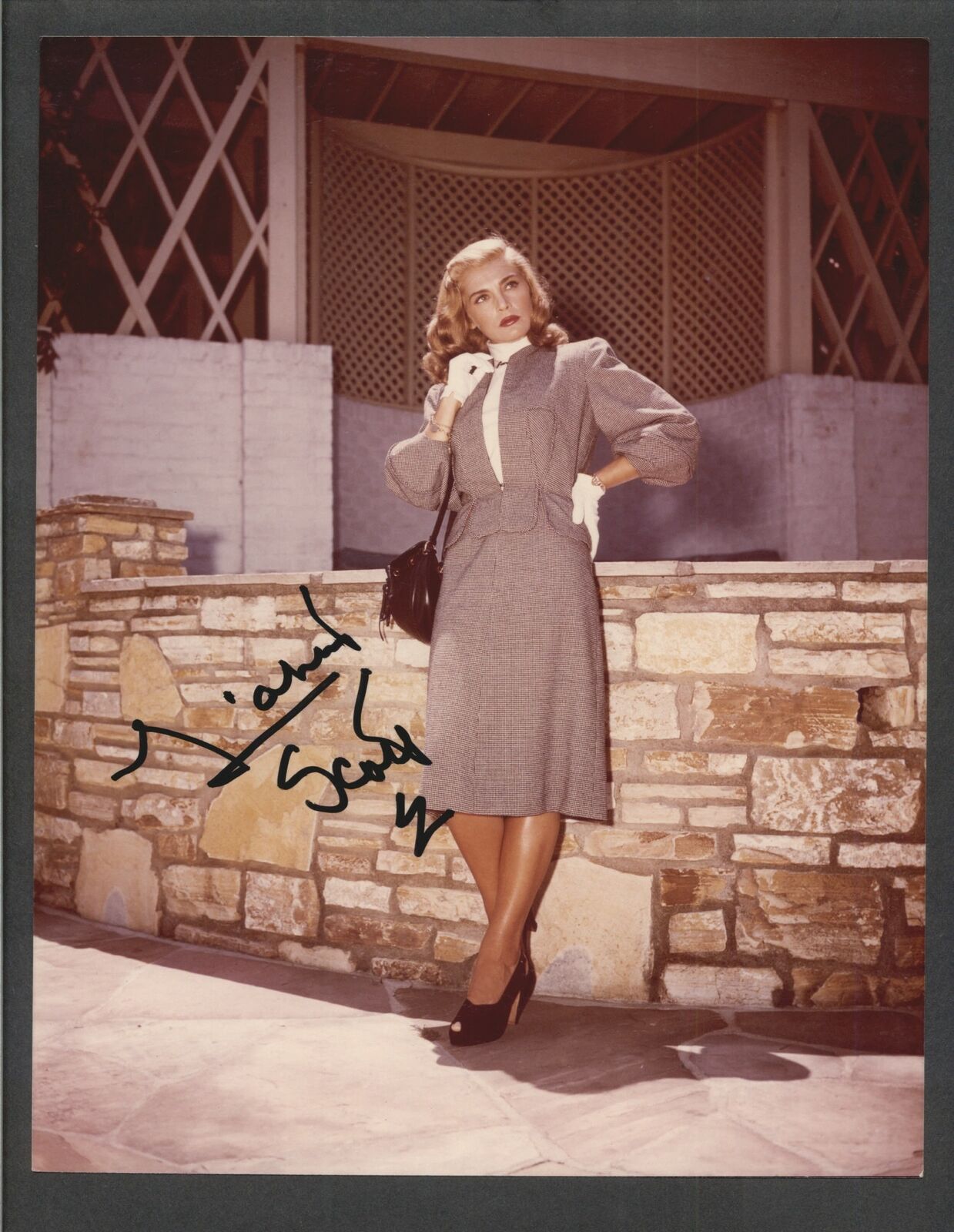 Lizabeth Scott - Signed Autograph Color 8x10 Photo Poster painting - Too Late for Tears