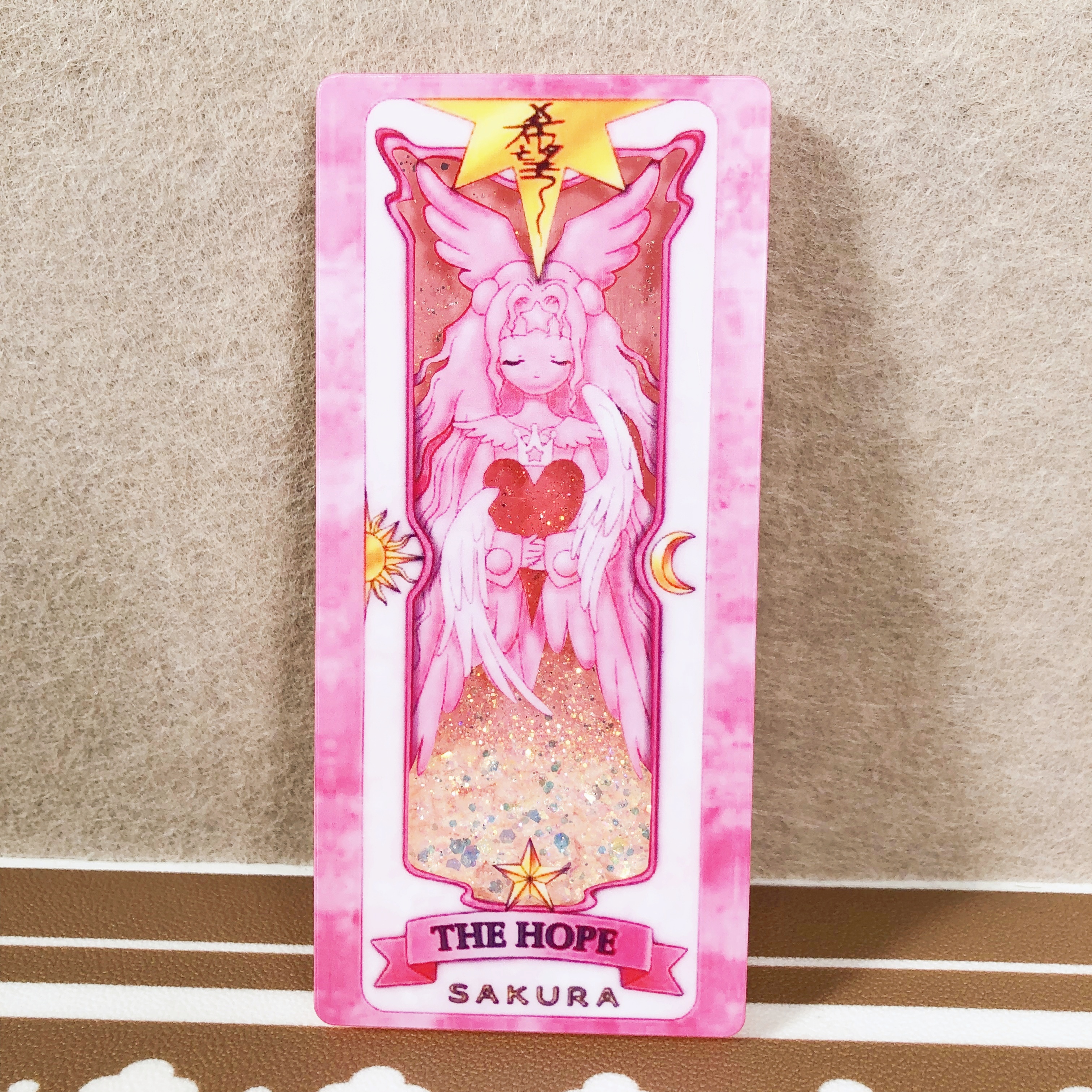Handmade Mini Quick-sand Clow/Sakura Cards