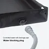 Portable Shower Pan with Drain Hose Foldable Shower Base for Indoor and Outdoor