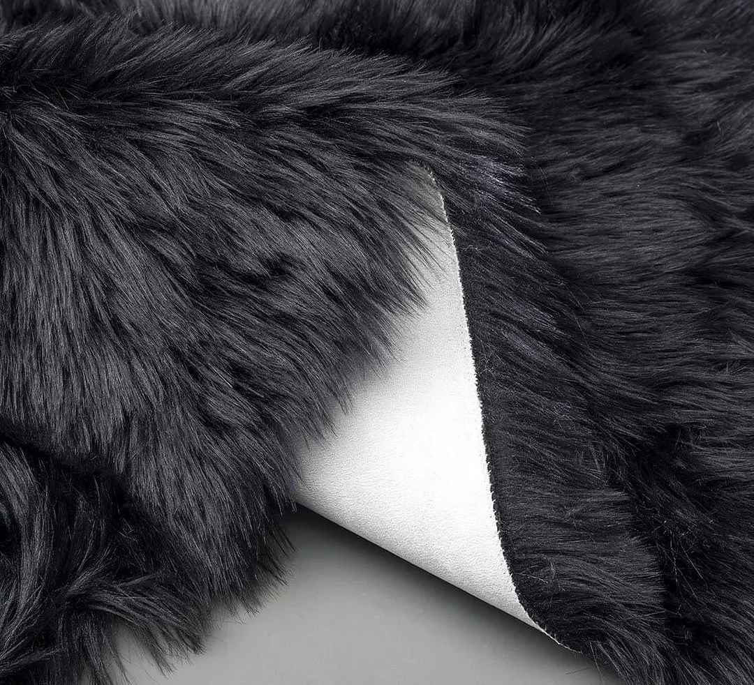 Faux Fur Round Area Rug
