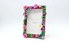 Flower DIY Building Block Photo Frame Kit,Creative Handmade Assembled Photo Frame Handmade Craft Gift Home Tabletop Display Decor