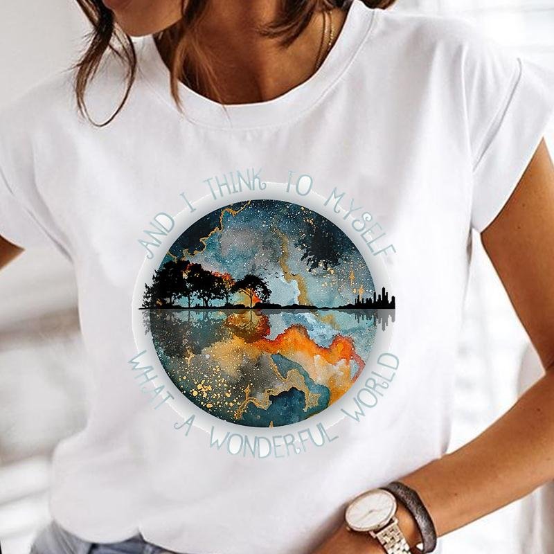 Women Dragonfly Sunflower Casual T shirt Girl Fashion Female Tops Print Mujer Camisetas Cartoon Ladies Graphic T-Shirt,Drop Ship