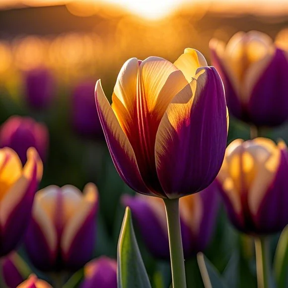 Gradient Two-Tone Tulip Bulbs🌷