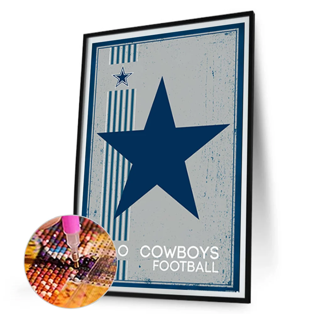 Diamond Painting - Full Round Drill - Dallas Cowboys(Canvas|30*45cm)