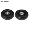 1 Pair Rubber Casters Mute Trolley Case Wheels Deluxe Repair Tool (54*18mm)