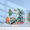 (US Local)Acrylic Special Shape Sewing Machine Desktop Diamond Art Kits for Home Office Decor