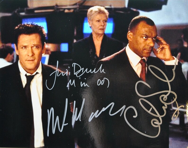 JAMES BOND 007 CAST Signed Photo Poster painting x3 Die Another Day Judy Dench, Colon Salmon, Michael Madsen wcoa