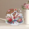 DIY Swan Acrylic Special Shape Diamond Painting Desktop Ornaments