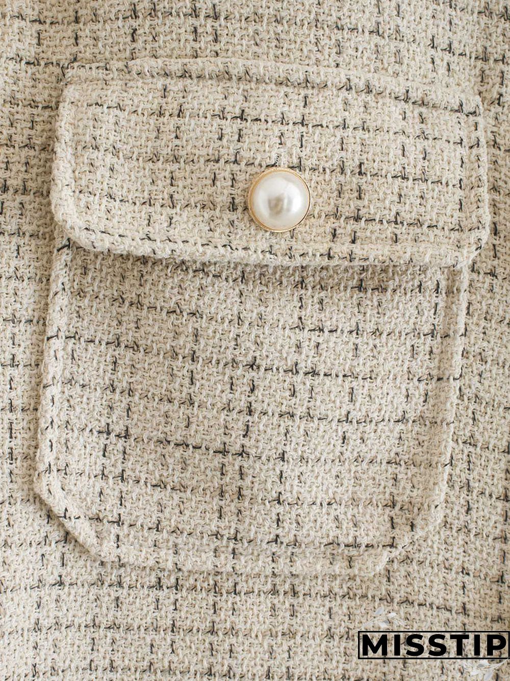 Classic Thick Colorblock Checked Button Down Shirt Jacket Woolen