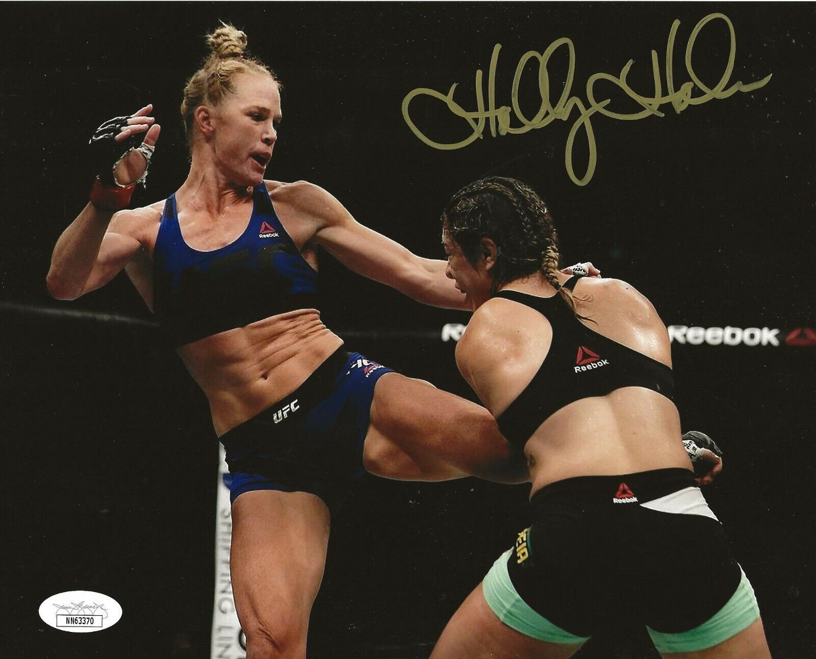 Holly Holm signed UFC 8x10 Photo Poster painting autographed The Preacher's Daughter 3 JSA