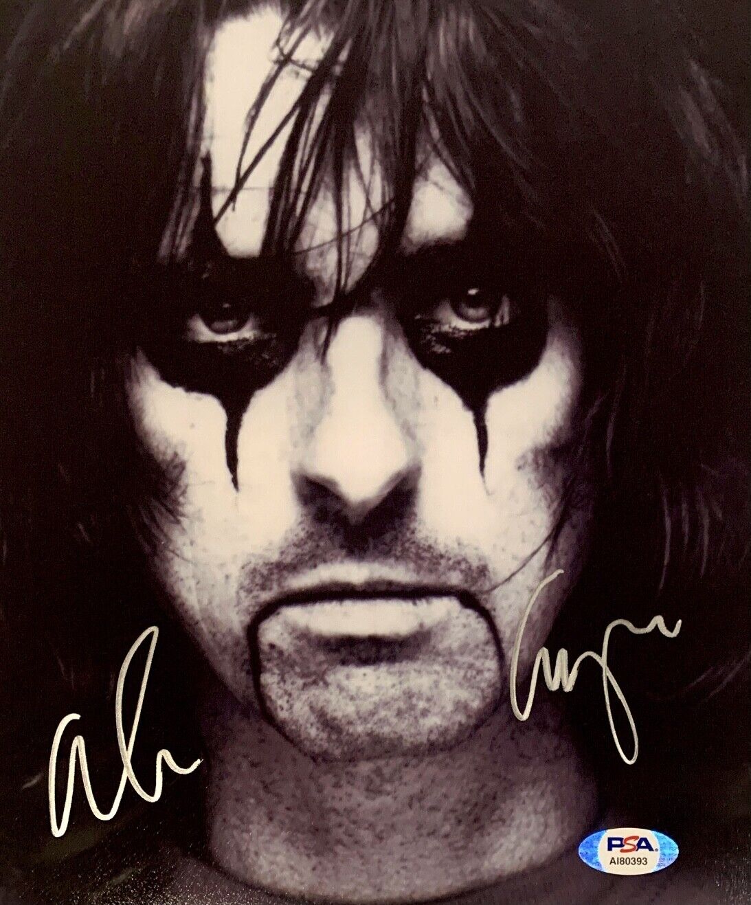 Alice Cooper Signed 8x10 Photo Poster painting PSA AI80393