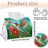 (24cm)Diamond Art Tissue Box Cover DIY PU Desktop Organizer Large(Bird)