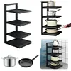 Heavy Duty Pan Organizer 4 Layer Pan Organizer Rack for Dutch Oven Cast-iron Pan