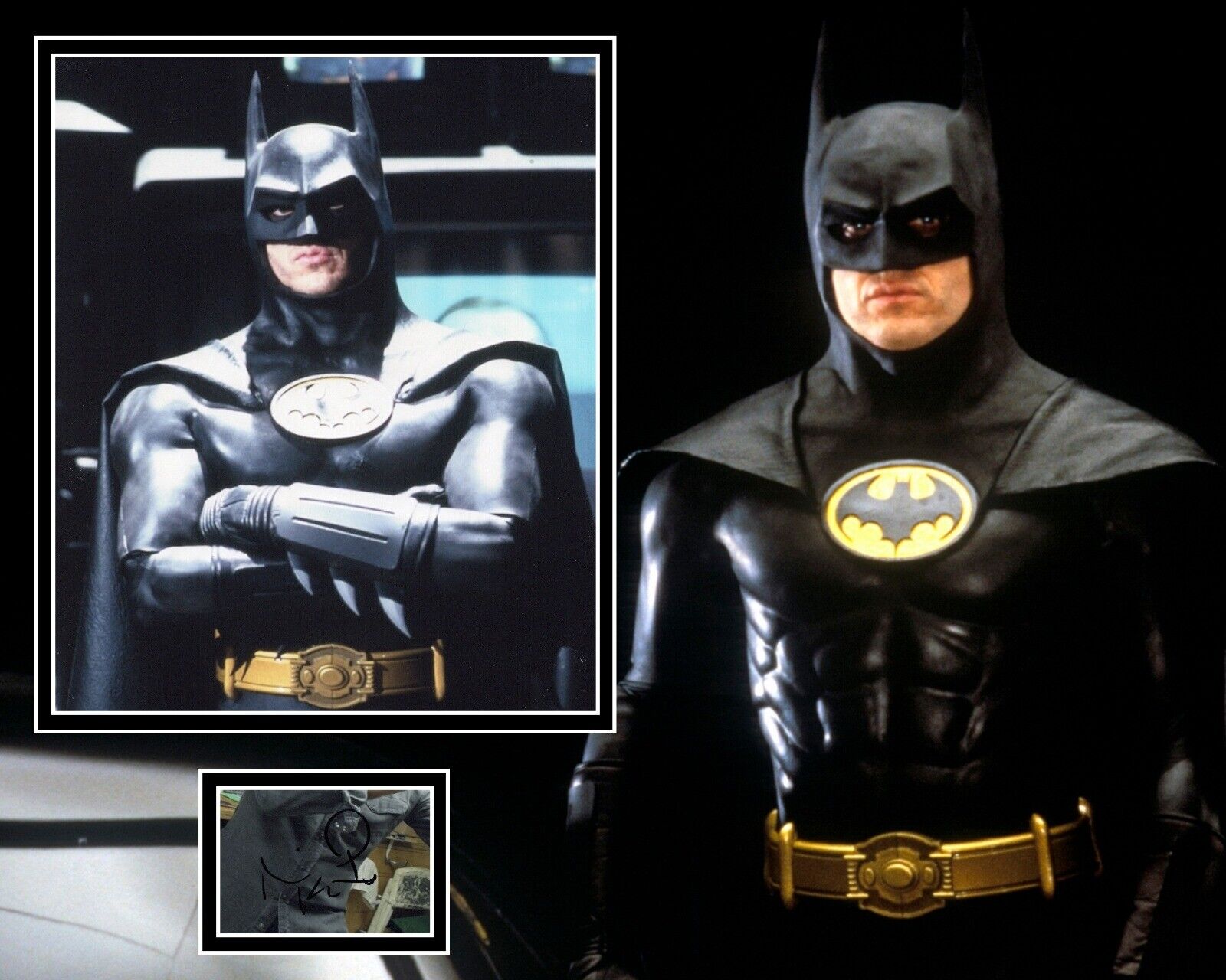 MICHAEL KEATON SIGNED BATMAN Photo Poster painting MOUNT UACC REG 242 ALSO ACOA CERTIFIED