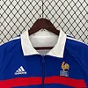 2024 France Reversible Windbreaker White Blue Football Jersey 1:1 Thai Quality