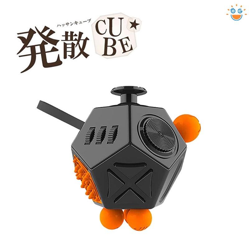 特価セール 当日発送 Fidget Cube 12面 フィジェットキューブ ストレス解消キューブ ブラック