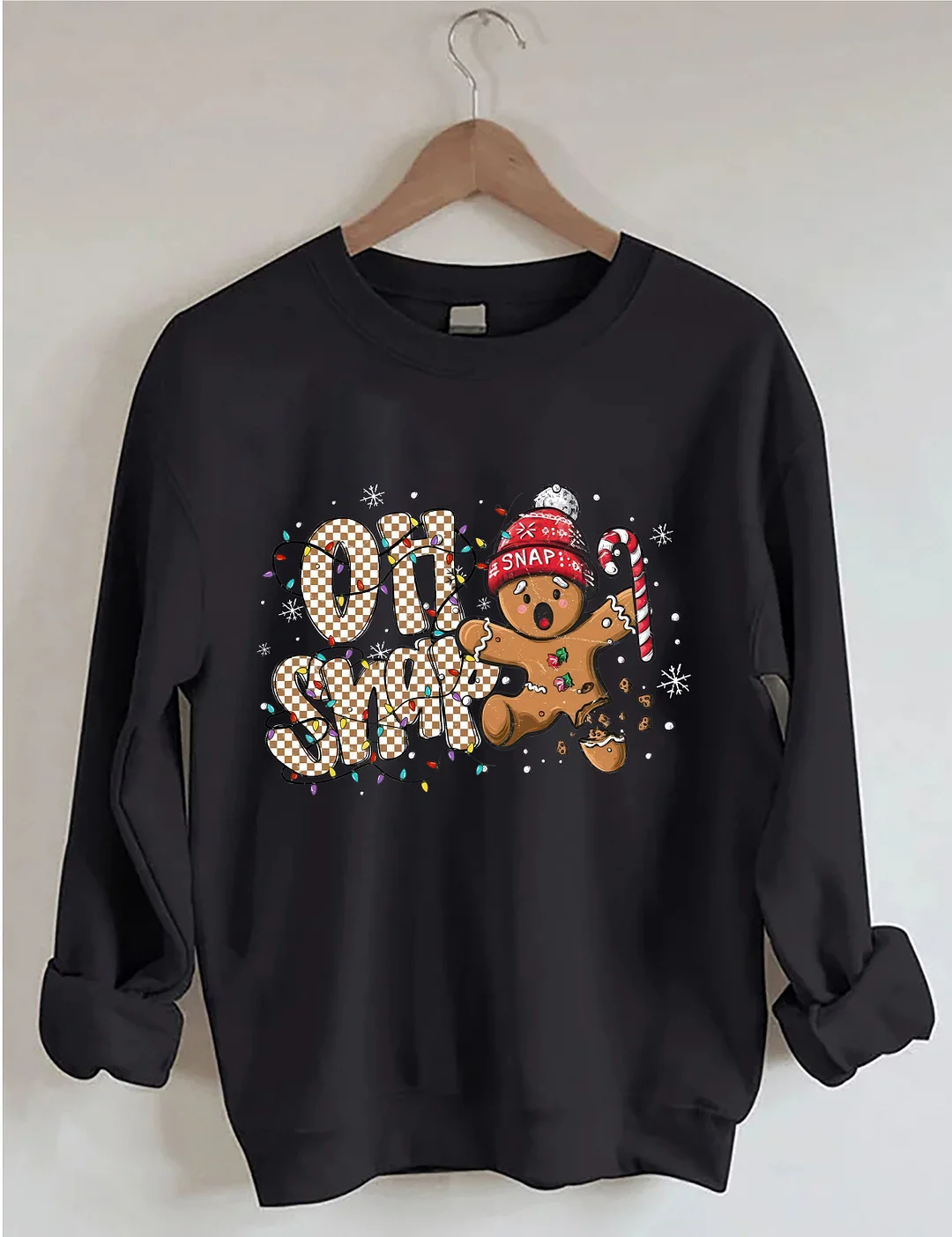 Oh Snap Gingerbread Man Christmas Sweatshirt