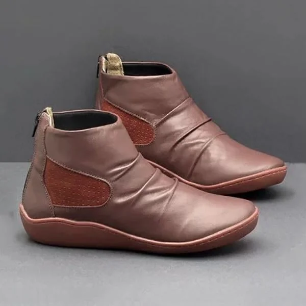 Vintage Flat Heel Casual Boots