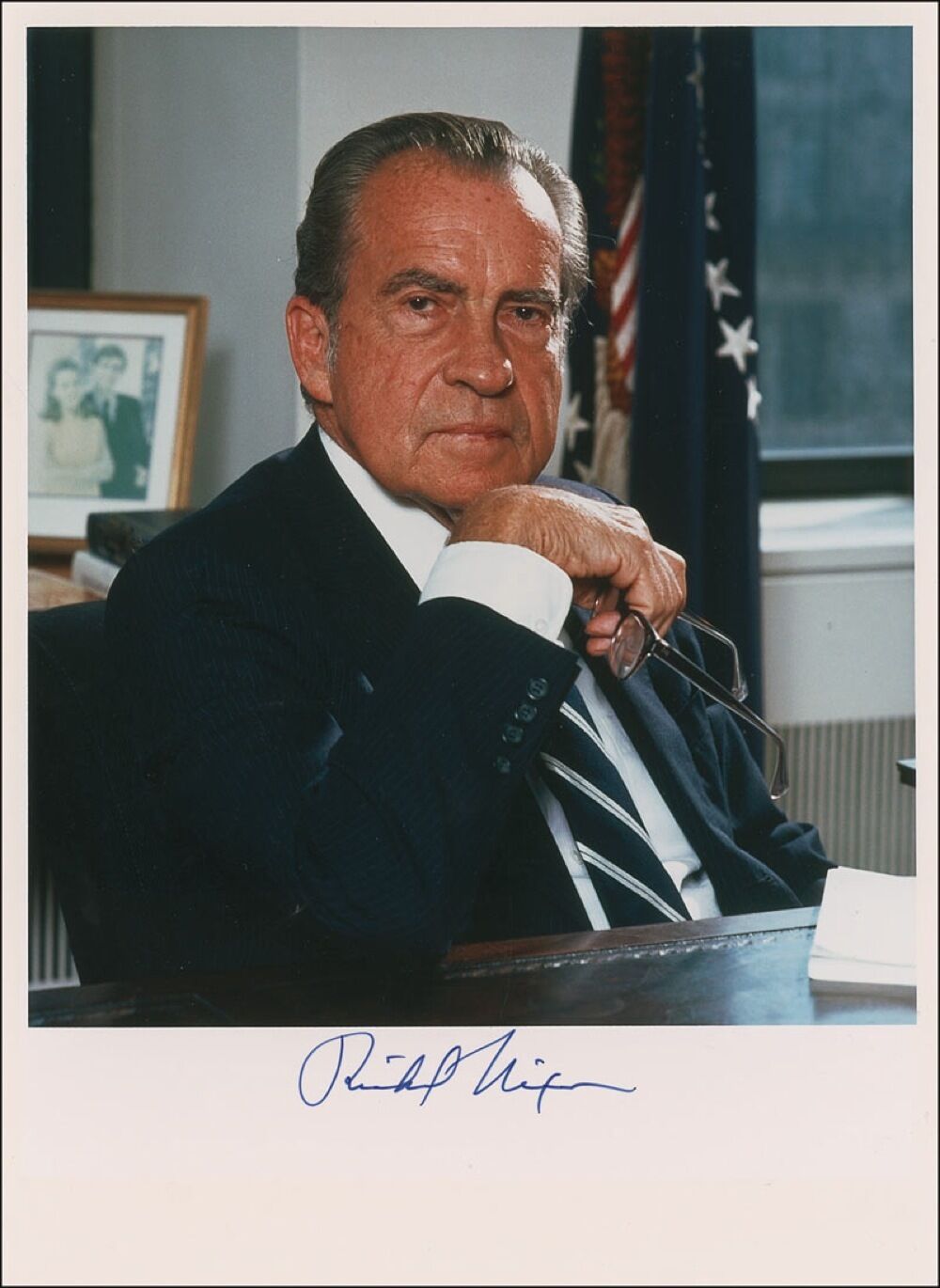 RICHARD NIXON Autographed Photo Poster paintinggraph - former US President - Preprint