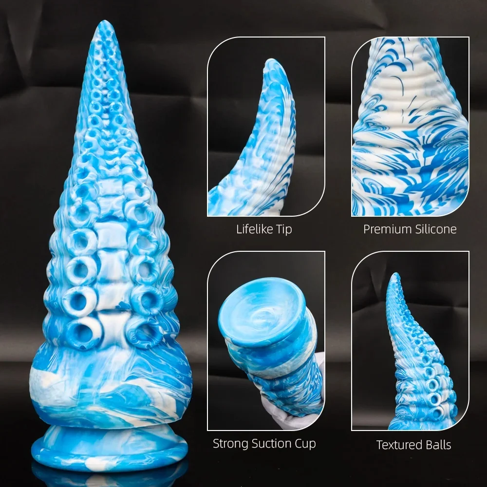 Huge Tentacle Dildos Vaginal G-spot Anal Sex Toys With Suction Cup