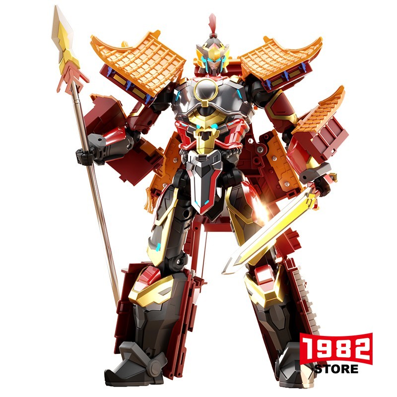 Lijiang 1949 General Chinese Mecha Alloy Transformer Toy Model Action Figure Collectible Premium Quality Detailed Design Articulated Joints Display Stand Included Adult Collector Gift Kids Play Toy Sci-Fi Robot Figurine