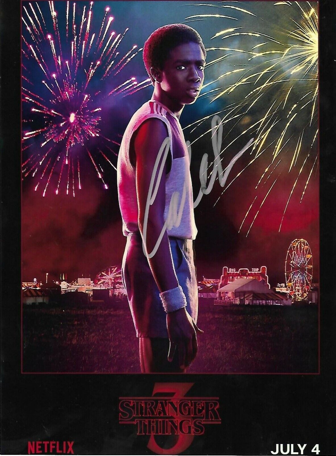 Caleb McLaughlin signed Autographed Photo Poster painting RARE Stranger Things