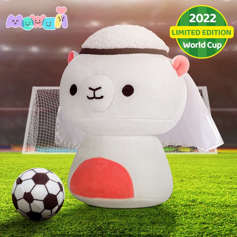 Mewaii® Mushroom Family White Camel Stuffed Animal Soft Toy with Ball