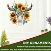 Kuh-Sonnenblume 2D-Flach-DIYACRYL-Diamant-Malset Fensteraufh&auml;ngung Wohnkultur