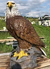 （BUY 2 FREE SHIPPING）Fiberglass Eagle Sculpture Eagle Simulation Ornaments Home Courtyard Roof Decoration