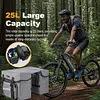 Bike Rear Rack Double Pannier Bag for Cycling Traveling Commuting (Graphite Grey)