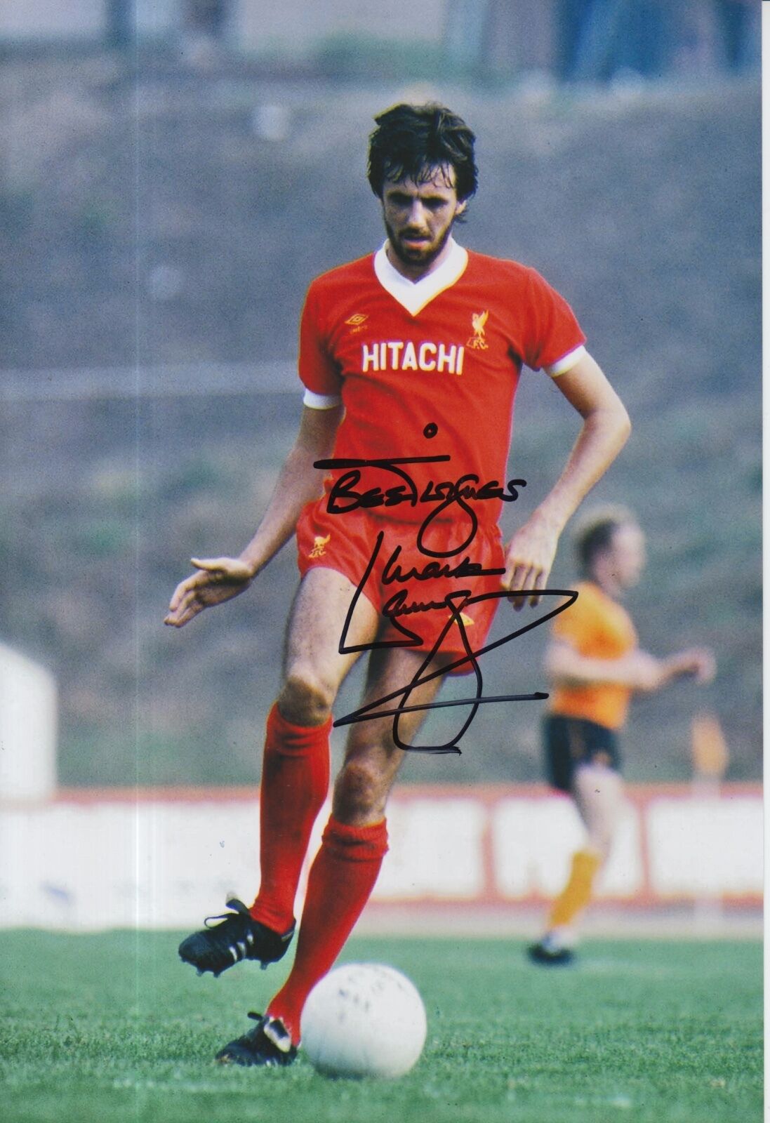 Mark Lawrenson Hand Signed Liverpool 12x8 Photo Poster painting 2.