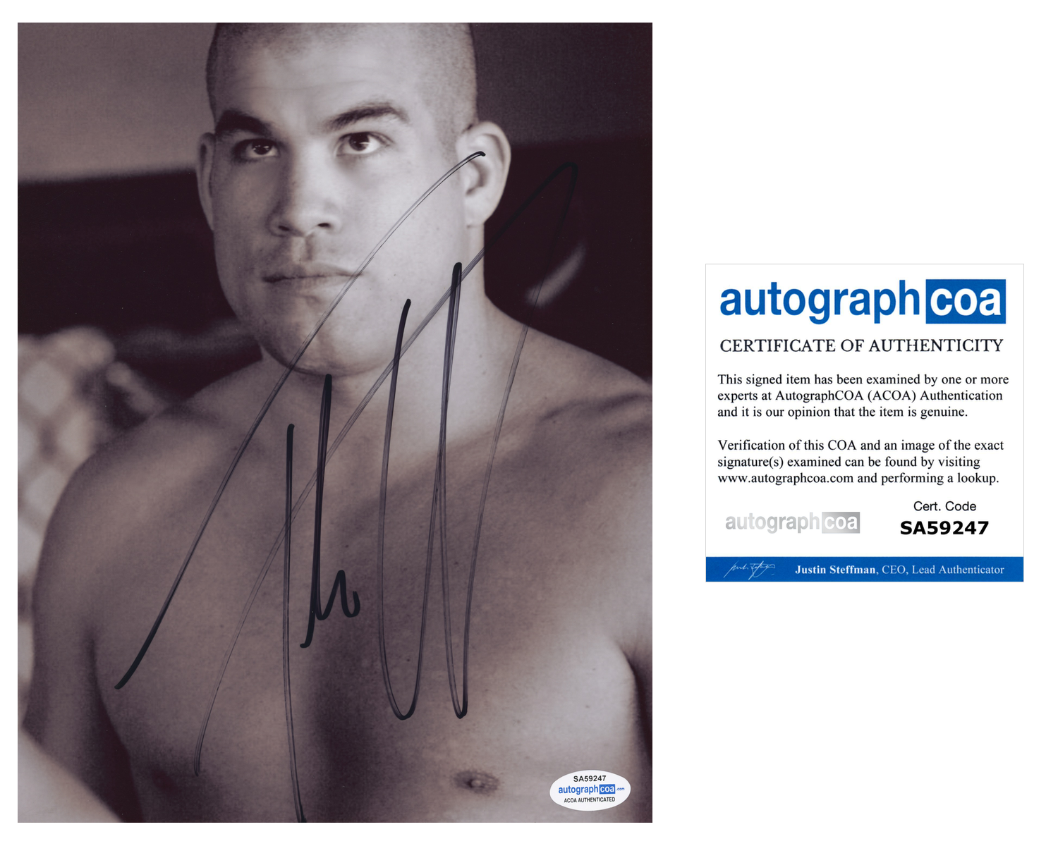 Tito Ortiz Signed Autographed 8x10 Photo Poster painting UFC MMA Fighter Champion ACOA COA