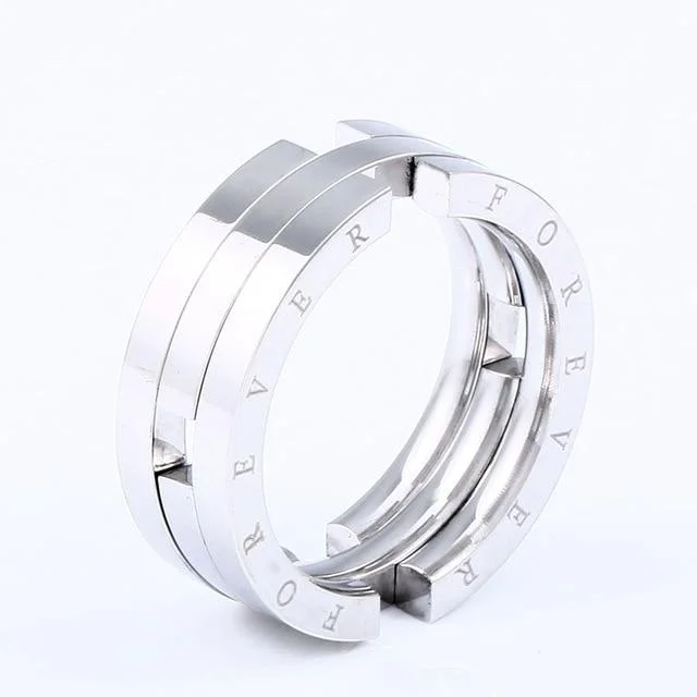 Deformation Ring Necklace Forever Promise Rings-Mayoulove