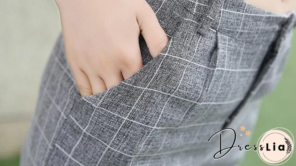 Women 2 Piece Set Matching Sets For Women Casual Outfits Womens Long Shirt Long Trousers Plaid 2 Sets Suits Office Lady Workwear