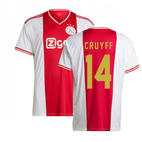 2022-23 Ajax Johan Cruyff 14 Home Shirt Top Kit