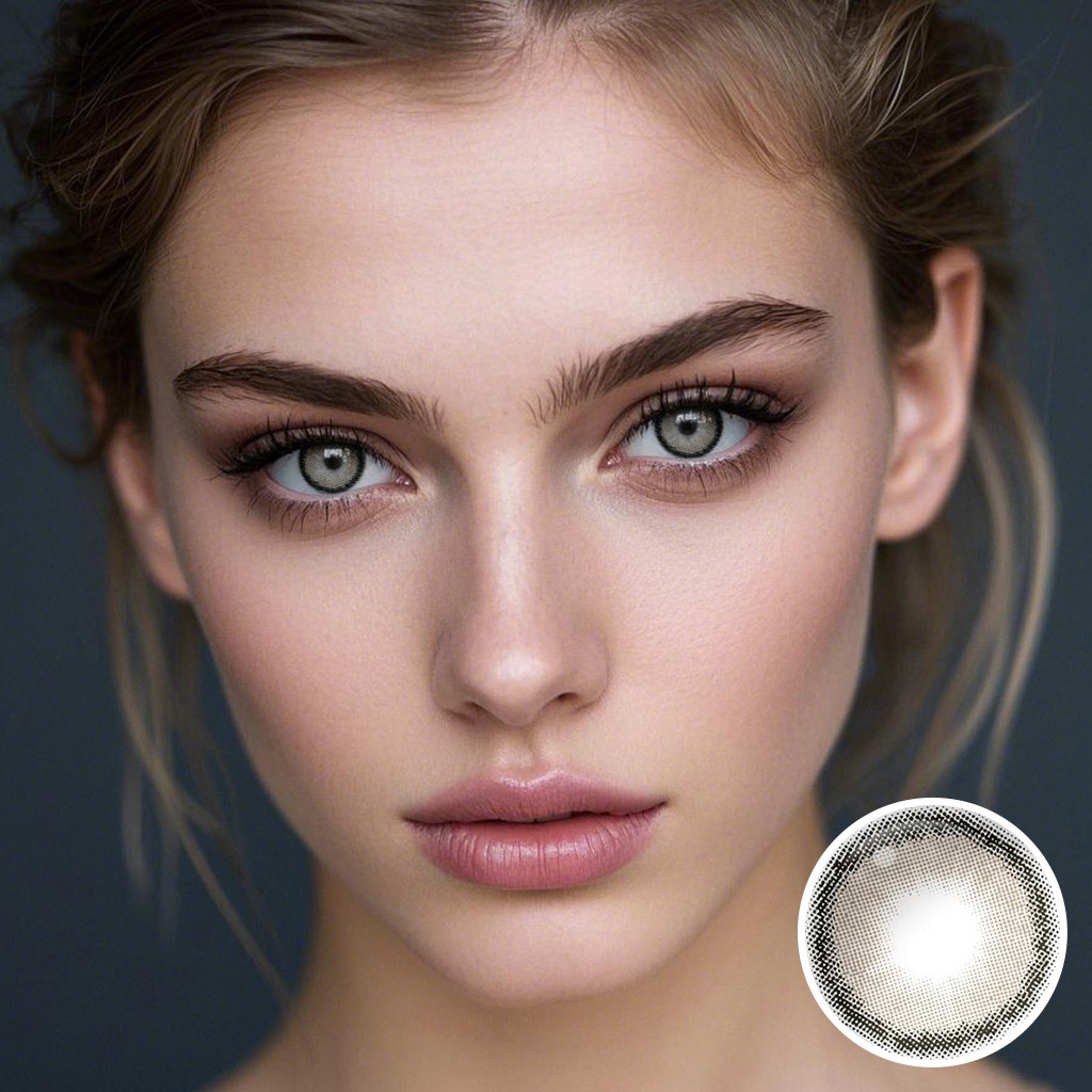 Roze Nude Brown Contact Lenses