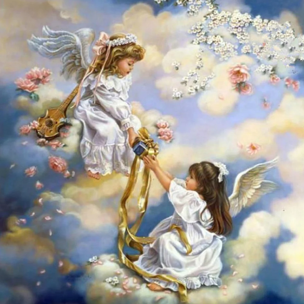 Diamond Painting - Full Round Drill - Little Angel(Canvas|30*30cm)