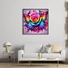 Colorful Butterfly And Roses-11CT Stamped Cross Stitch 45*45cm/17.72*17.72in tapestrymarket