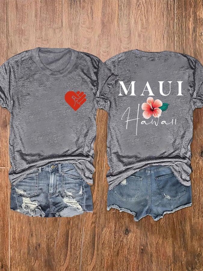 Women's Lahaina Strong Support Hawaii MAUI Tee