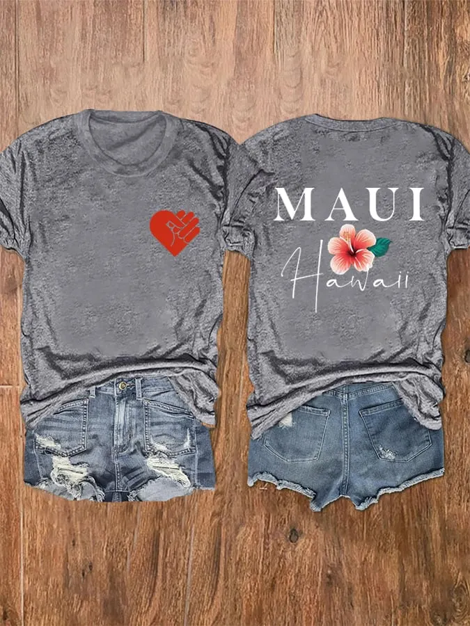 Women's Lahaina Strong Support Hawaii MAUI Tee