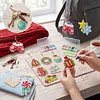 Kit porte-cl&eacute;s de peinture en diamant double face de No&euml;l de 12 pi&egrave;ces