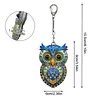 DIY Diamond Painting Keychain Kit, Double Sided 3D Printed Resin Base Rhinestone Bag Charm Ornament with Lobster Clasp, Complete Diamond Art Tools Set, Handmade Craft Gift for Women Adults Girls