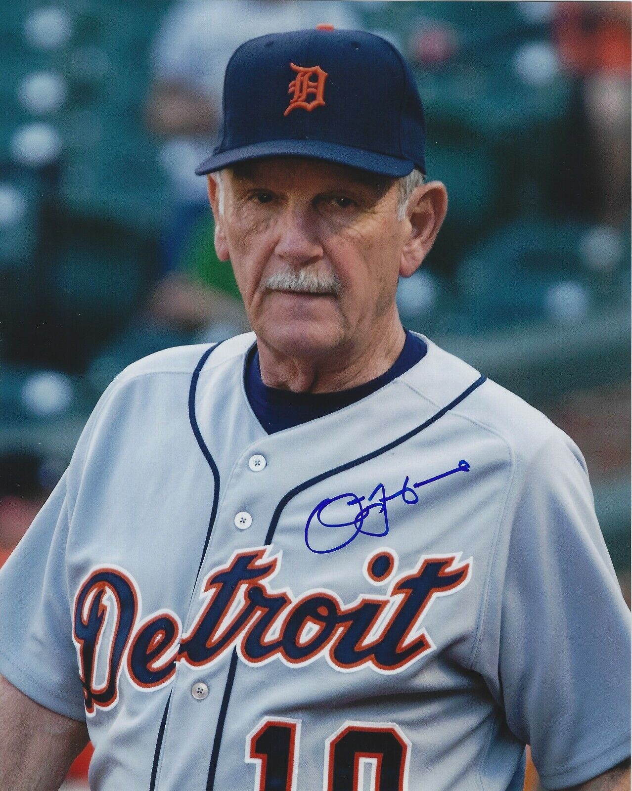 Autographed 8x10 JIM LEYLAND Detroit Tigers Photo Poster painting w/Show Ticket