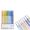 8/12 couleurs double ligne contour DIY dessin stylos marqueurs