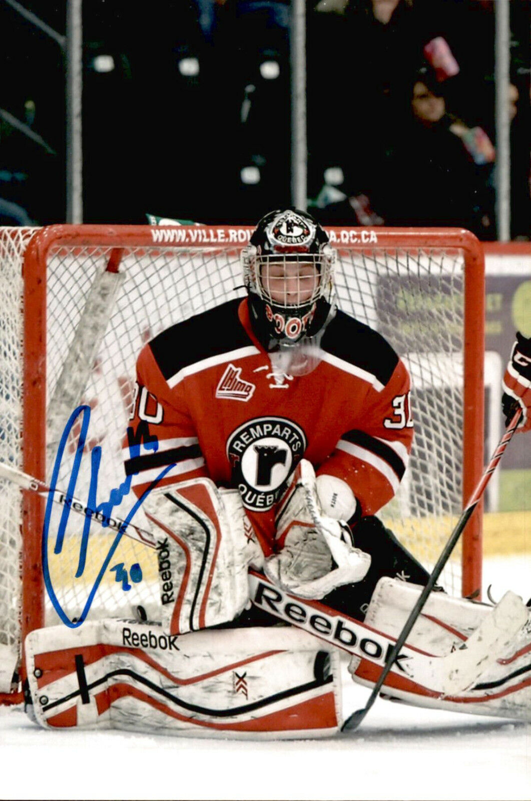 Callum Booth SIGNED 4x6 Photo Poster painting QUEBEC REMPARTS / CAROLINA HURRICANES