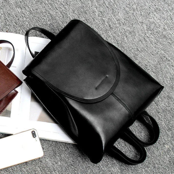 Stylish Leather Backpack for Women